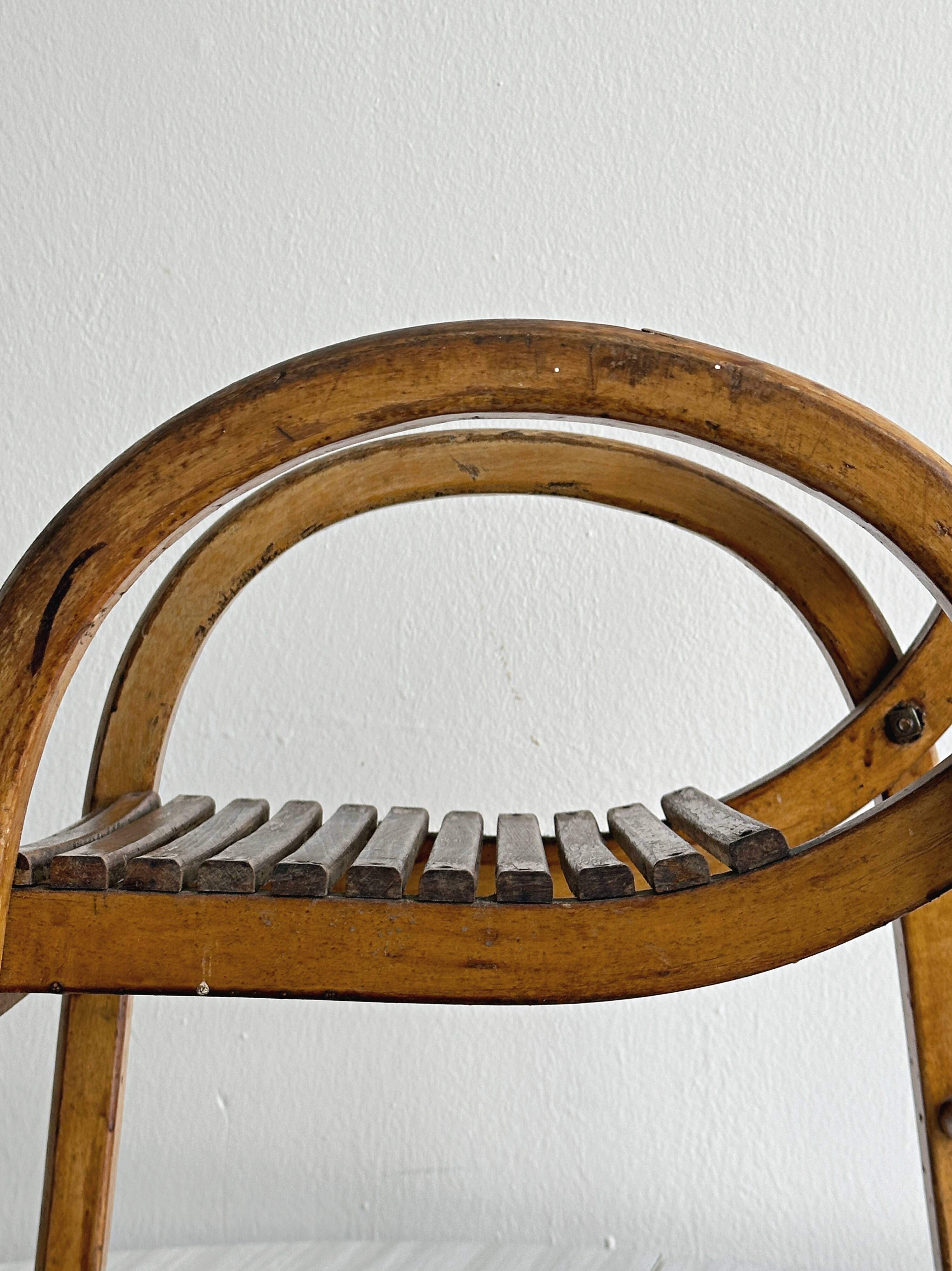 Small antique wooden chair handmade