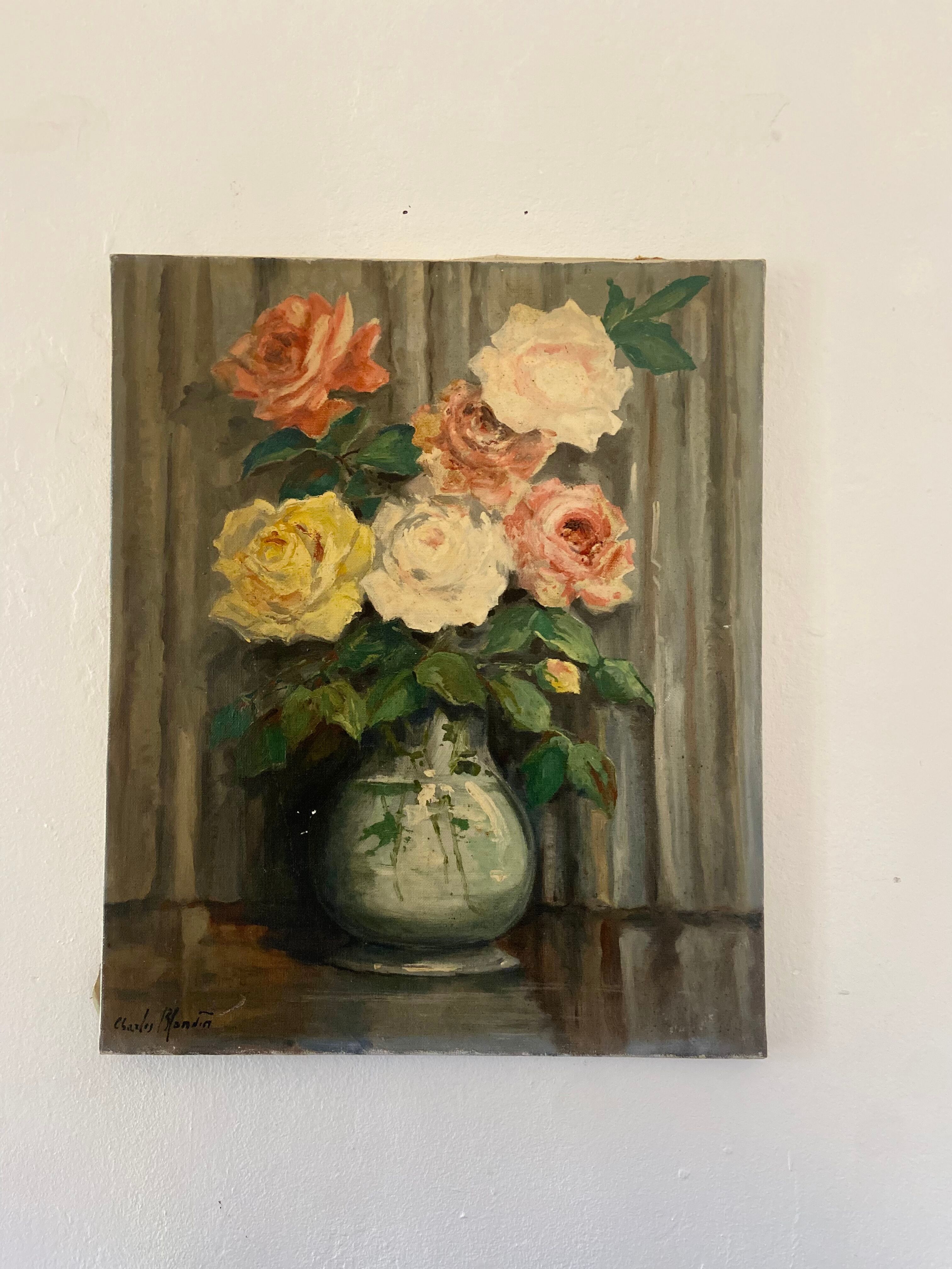 Oil on canvas still life