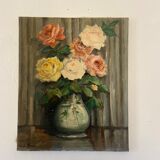 Huile sur toile nature morte