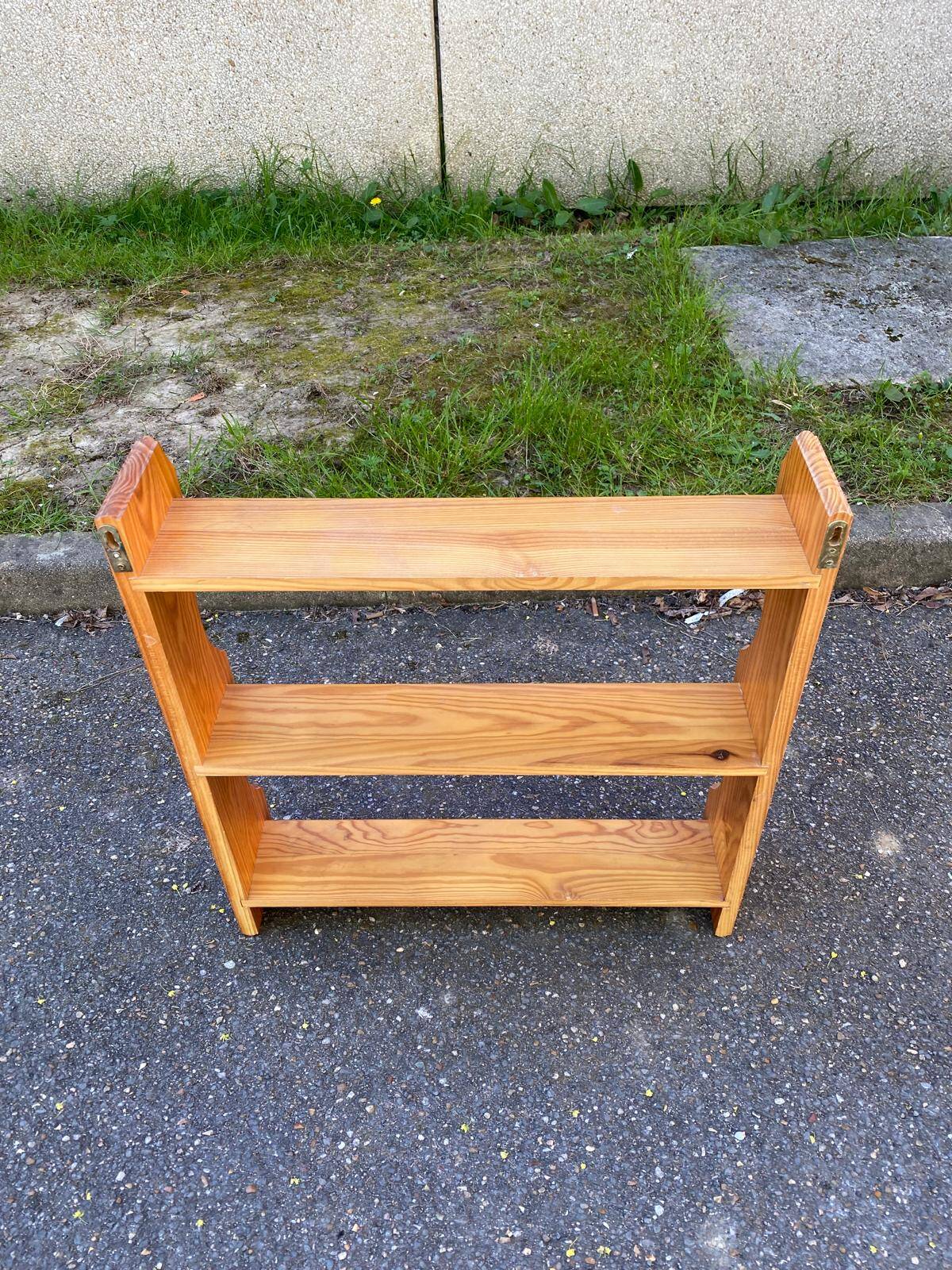 Solid pine wall shelf