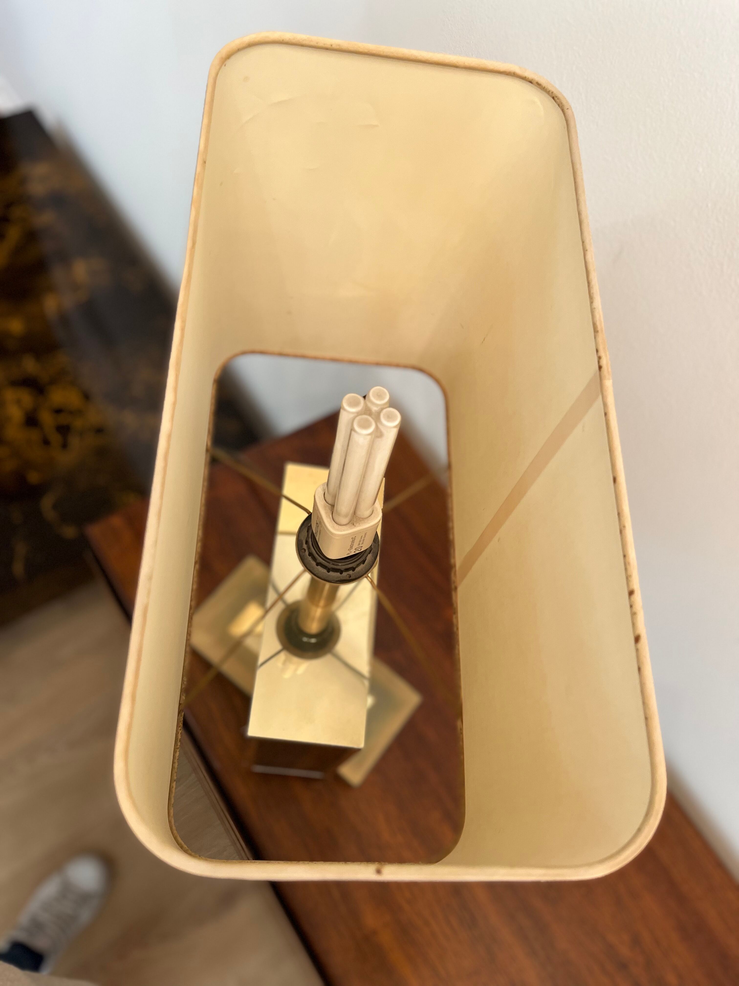 Design lamp 70s brass