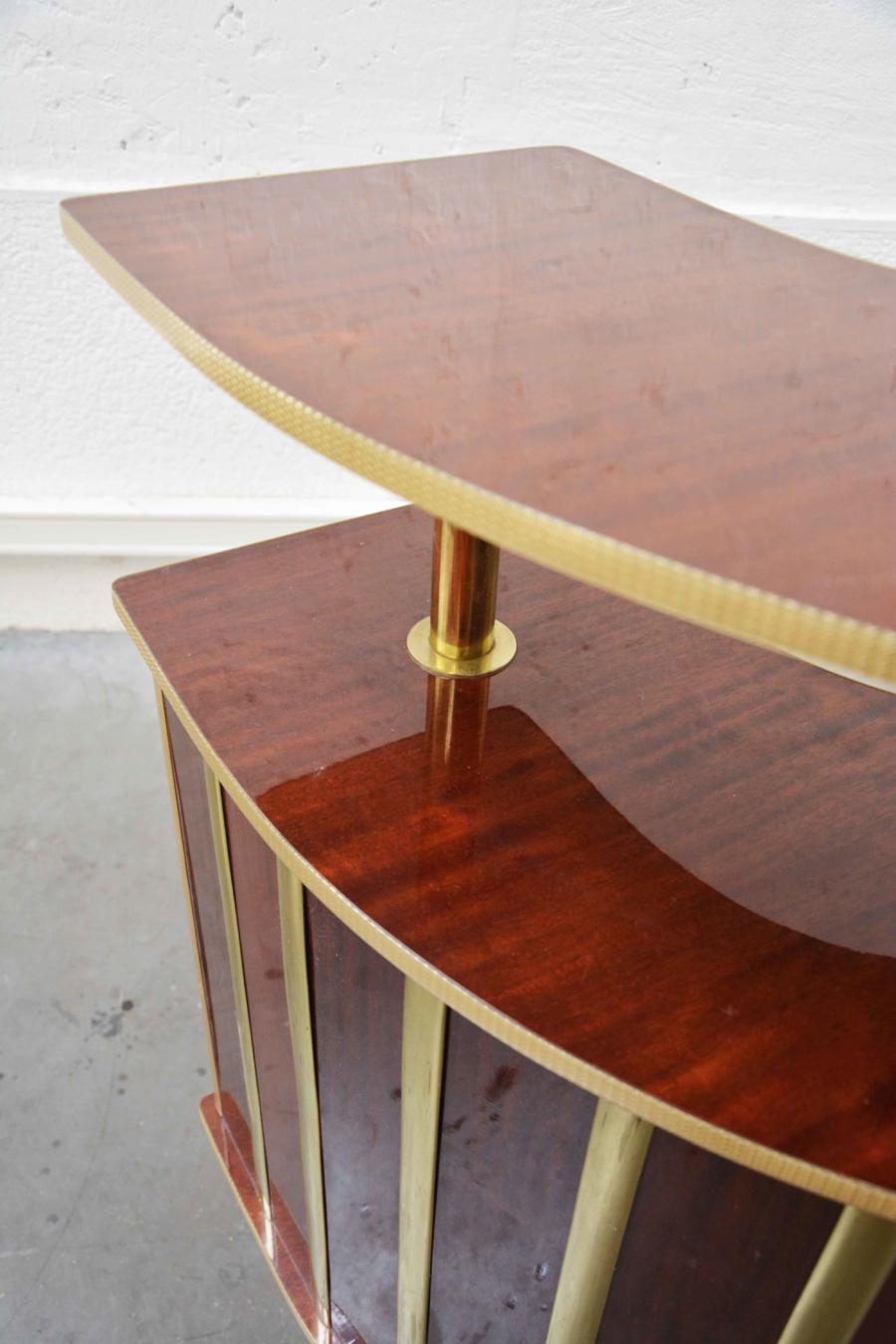 Retro bar gold and Brown and his stool
