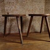 Old tripod milking stools