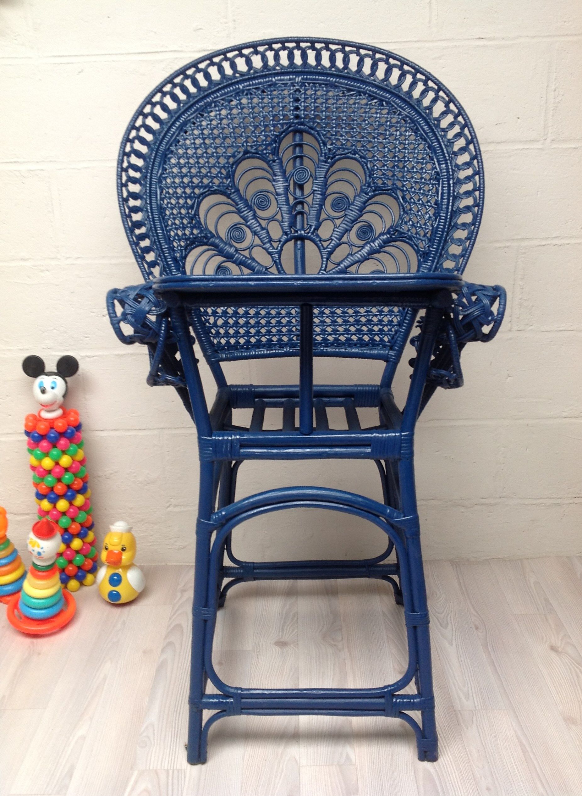High chair rattan Emmanuelle