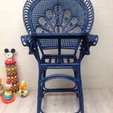 High chair rattan Emmanuelle