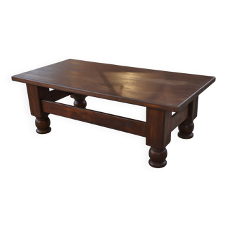 Rustic oak coffee table 1960