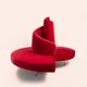 Red velvet Tatlin Sofa by Edra Italy