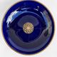 Cobalt blue porcelain cup on a pedestal, Sèvres style, late 19th century.