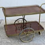 Table desserte à roulettes bar vintage 1950