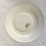 Flat ironstone plates bft 19th century