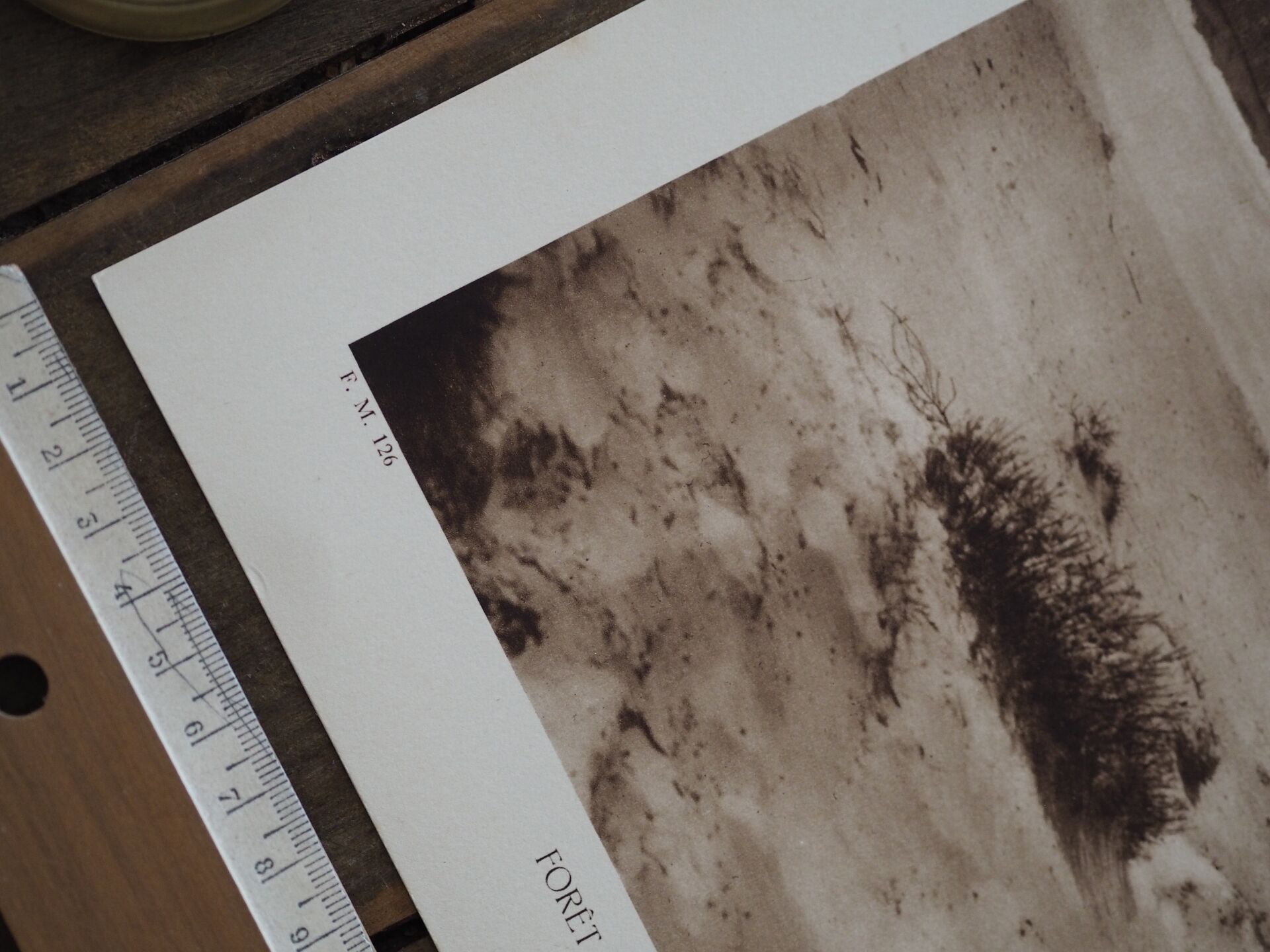 Ermenonville, the sea of sand. Photo board printed in 1934.