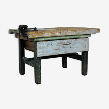 Old solid wood workbench 40/50