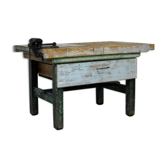 Old solid wood workbench 40/50