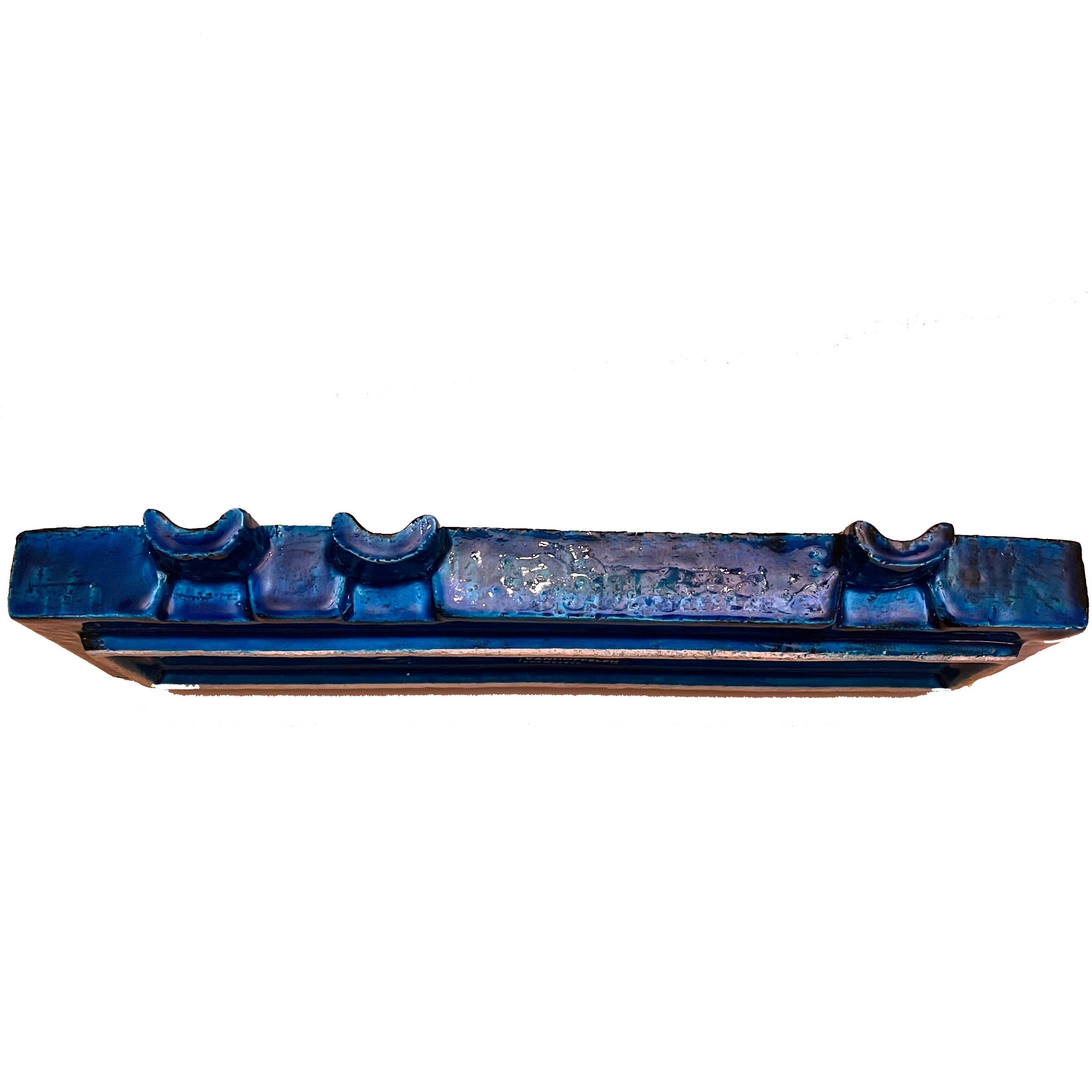 Aldo Londi for Bitossi - Rare Rimini Blue Cigar Ashtray - 1960s