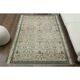 1970s Vintage Turkish Oushak Handmade Wool Cotton Cream Area Rug 165x206