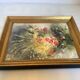 Tableau bouquet de fleurs huile sur toile signée