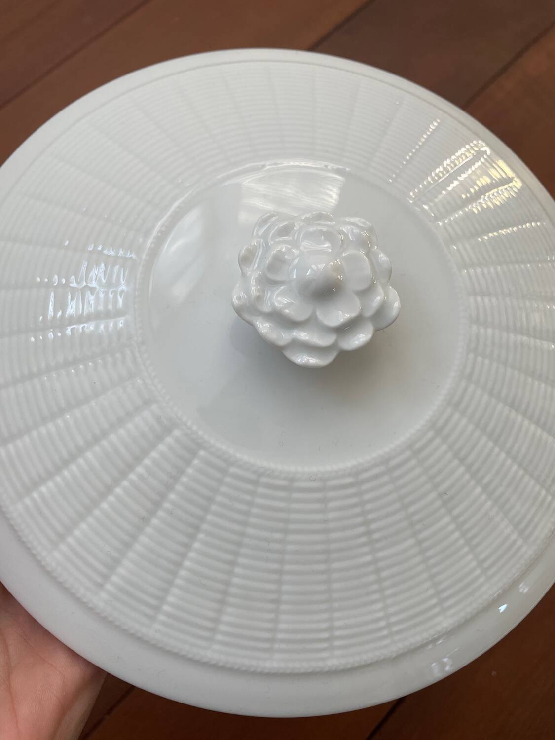Légumier 26 cm porcelaine blanche