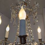 Large 19th century crystal chandelier