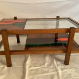 Ceramic and glass coffee table