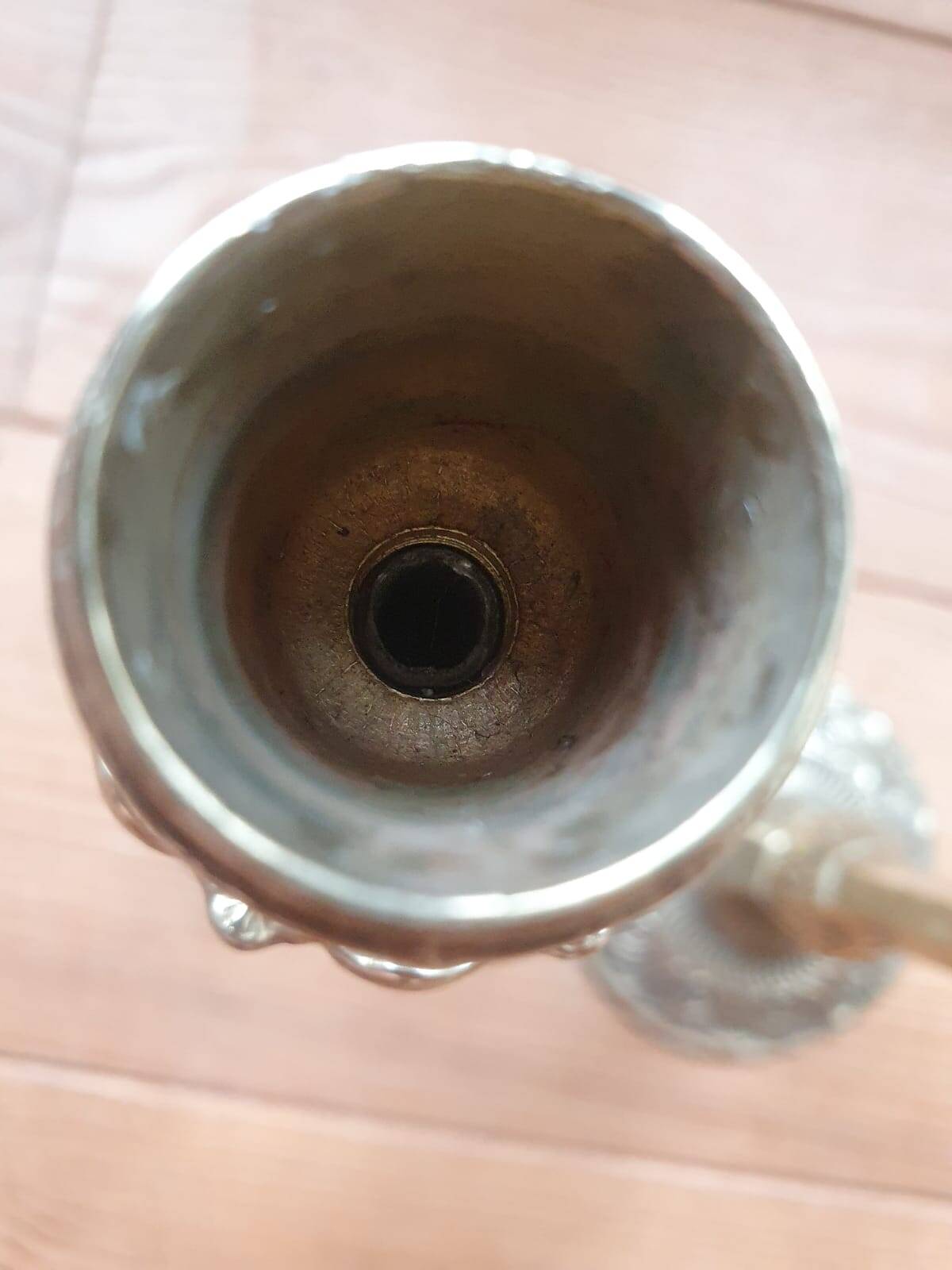 Pair of bronze candlesticks