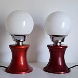 Pair of vintage bedside lamps