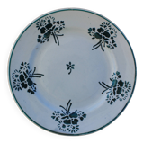Set of 5 flat plates Faïencerie du Rhône Labrut Frères