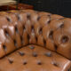 Chesterfield sofa 3 seater Vintage brown leather