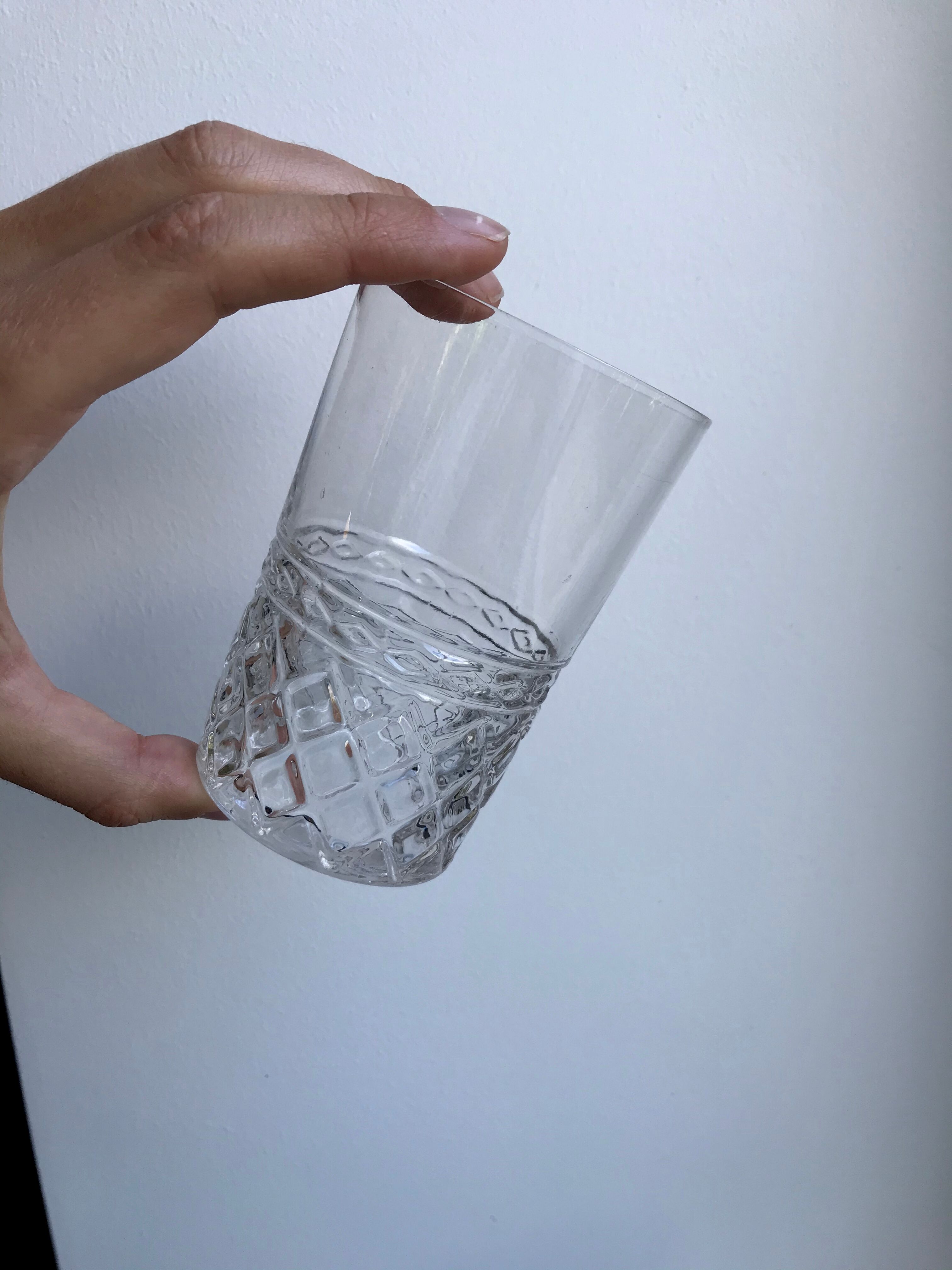 Set of 7 water glasses years 50-60