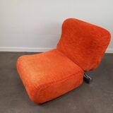 Vintage orange fireside chair