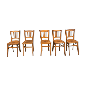 Série de 5 chaises en