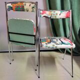 Vintage chrome folding chair