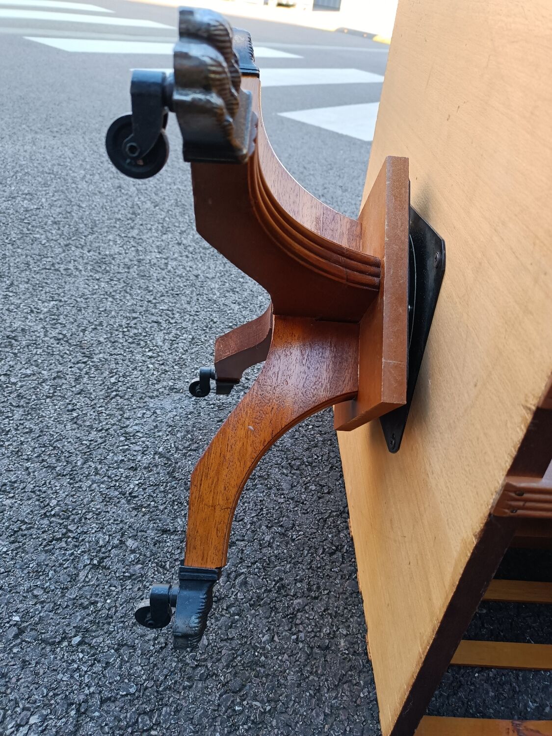 Old vintage English revolving bookcase