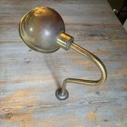 2 industrial wall sconces in brass - Denmark 1970s-80s