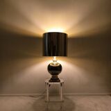 Magnificent large Italian lamp from the 1960s, ceramic / gold.