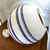 Vintage enamelled ceramic lamp base