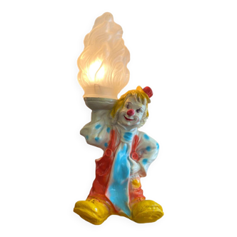 Lampe en céramique clown
