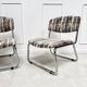 Paire de chauffeuses vintage