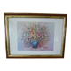 Frame in marbled gilded wood with glass 57.50 x 42.50 cm