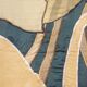 Tapestry and silk a bird decor 1930 geometry cutting in the state