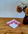 4 serviettes de table vintage blanches à fleurs roses