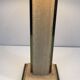 Table Lamp in Travertine and Gold Chrome, French Work, circa 1970