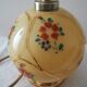 Pied de lampe boule à poser de table de chevet d’appoint en verre – impression florale e