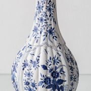 Antique Delft Style Blue and White Ceramic Table Lamp by Samson, circa 1880-1910