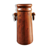Vase en bois vintage années 70