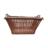 Antique wicker laundry basket