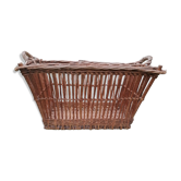 Antique wicker laundry basket