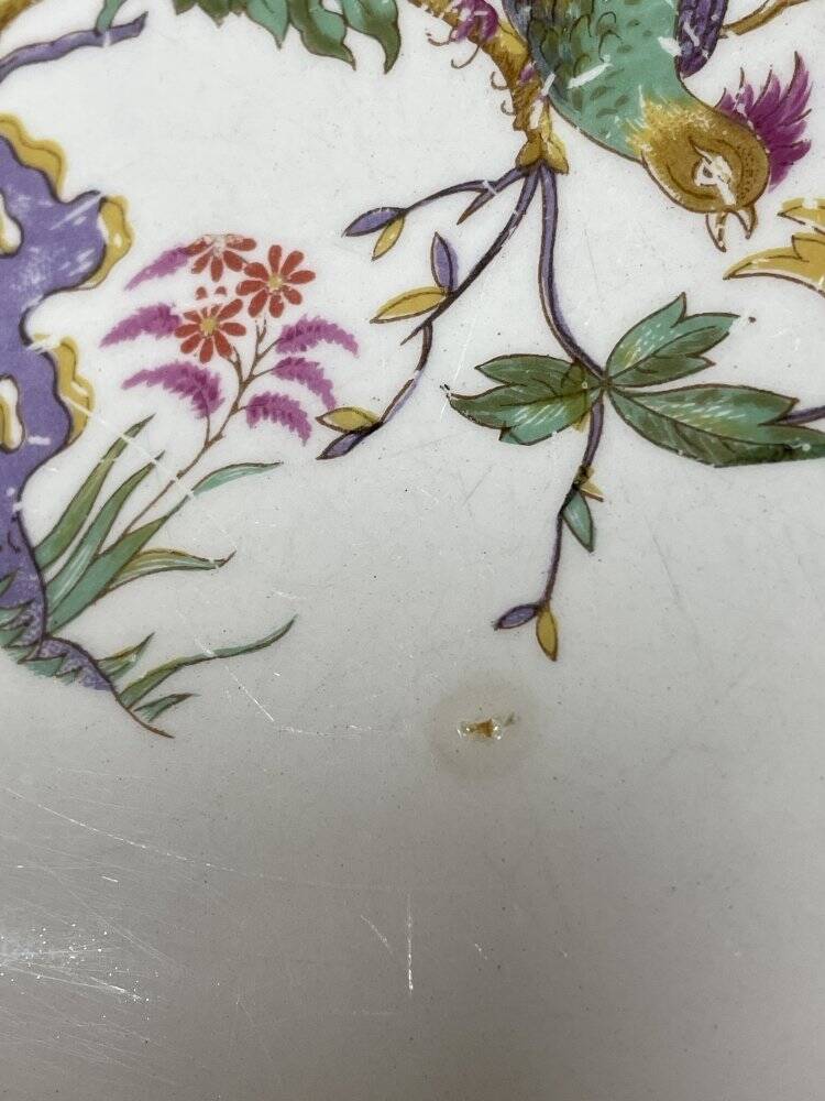 Set of 10 flat plates Digoin & Sarreguemines Nanteuil