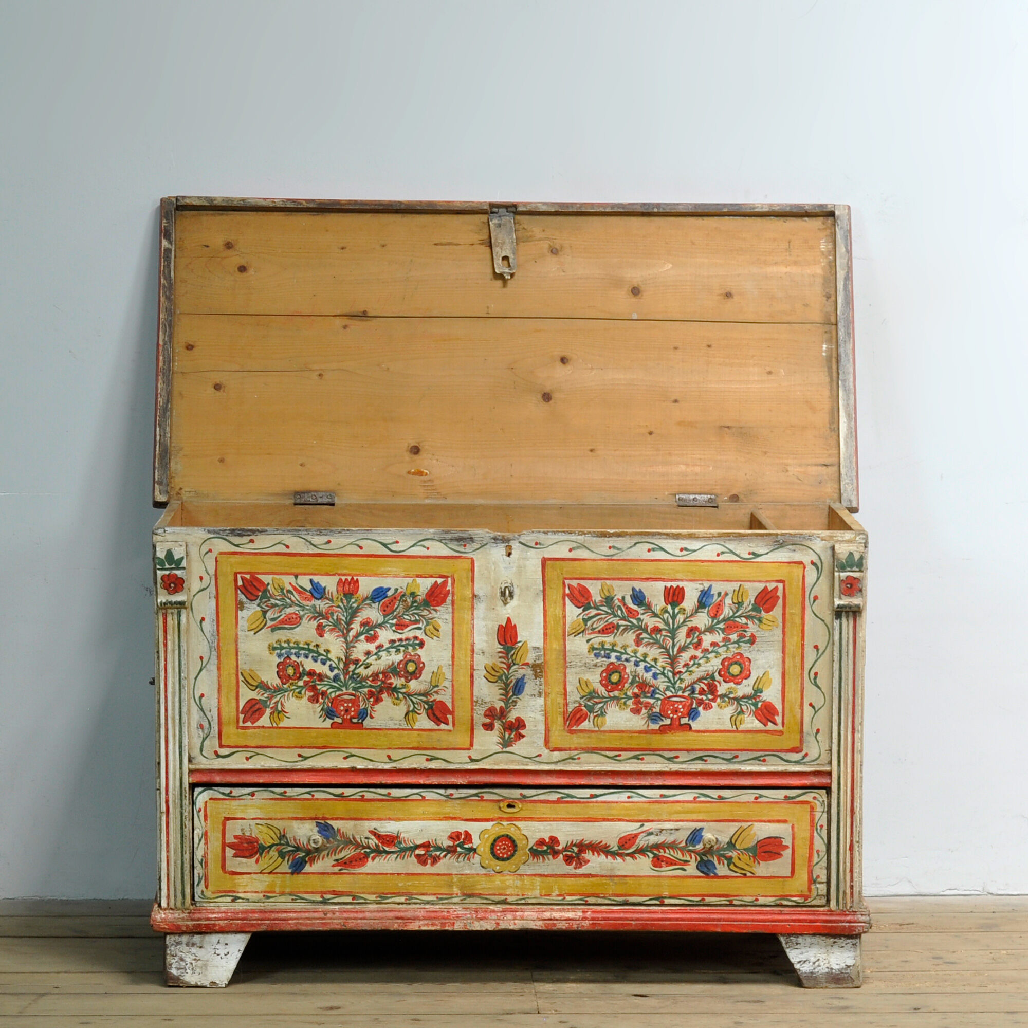 Folk Art Bridal Chest, circa 1950