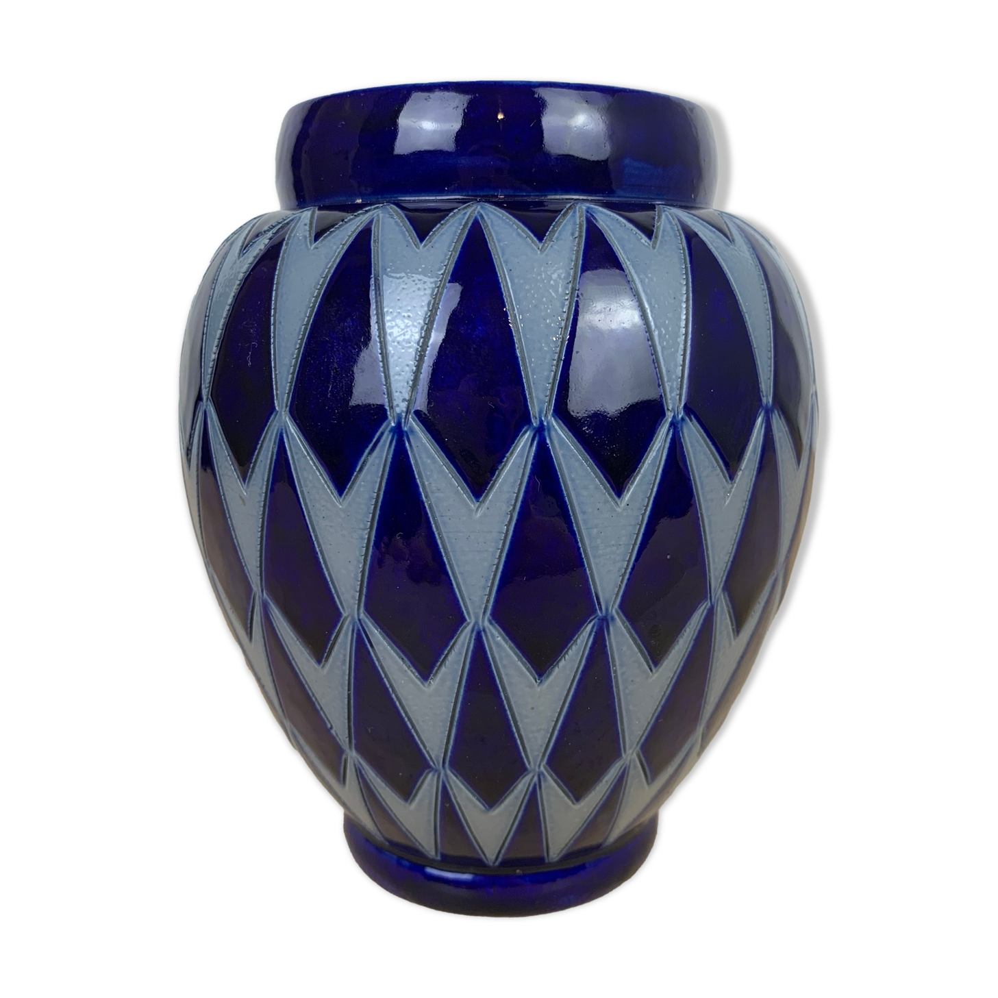 Vase Art déco grès d'Alsace, Adrien Schmitter à Betschdorf