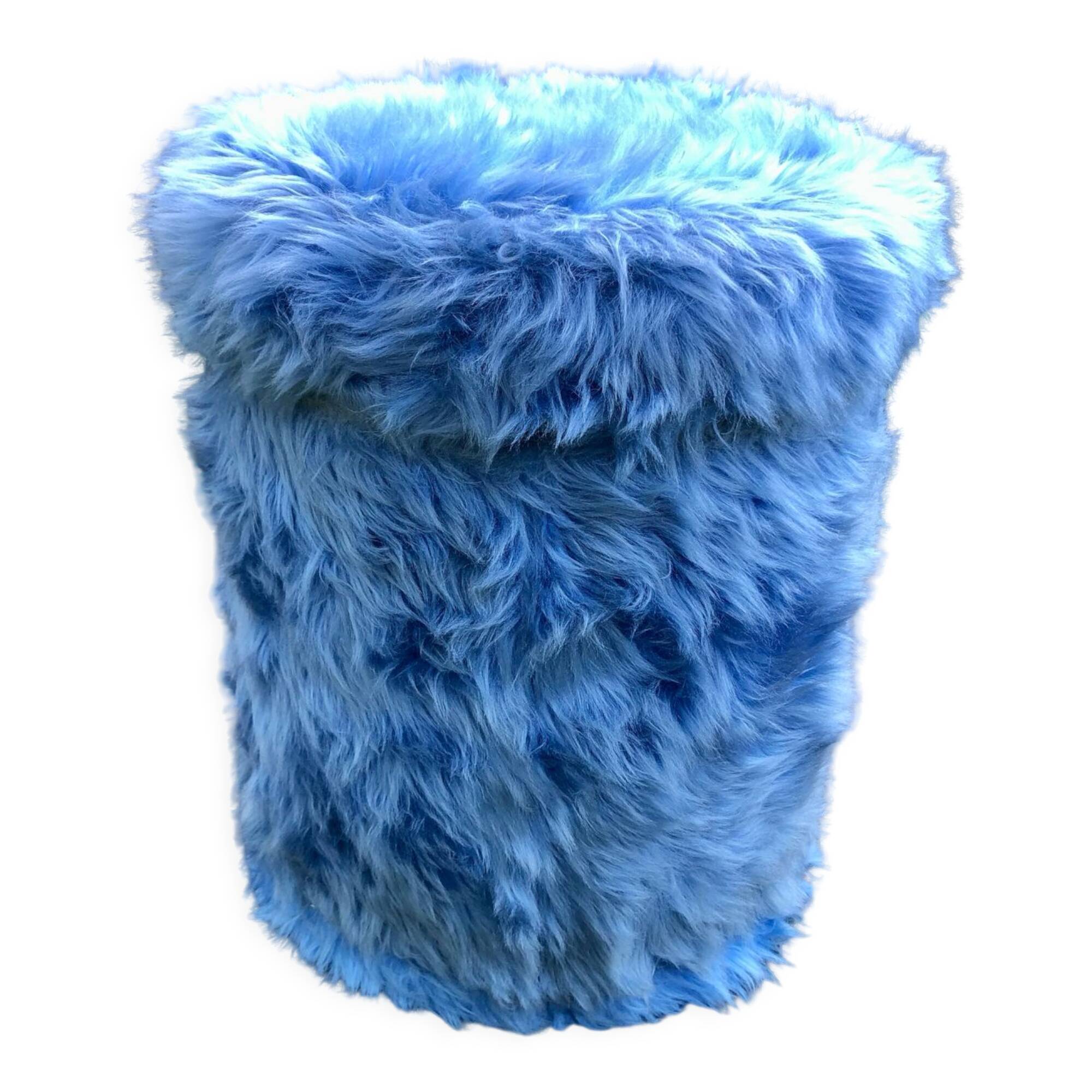 Vintage moumoute pouf